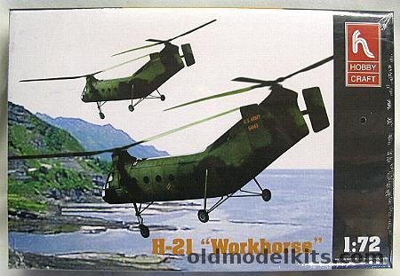 Hobby Craft 1/72 H-21 Workhorse Army Helicopter, HC2304 plastic model kit